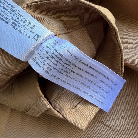 Abercrombie & Fitch Tan Wide-Leg Women’s Pants Size: 27 - Picture 4 of 8